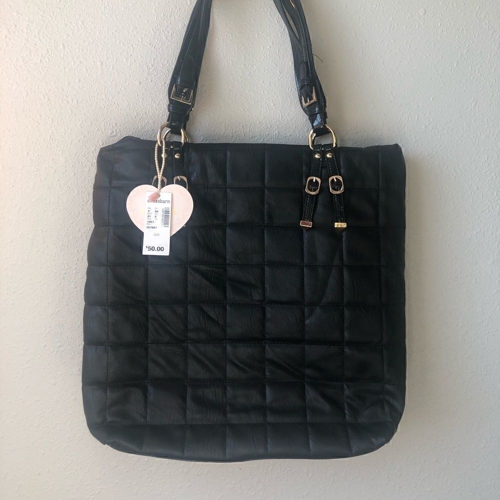 IMOSHION Black Handbag Tote NWT